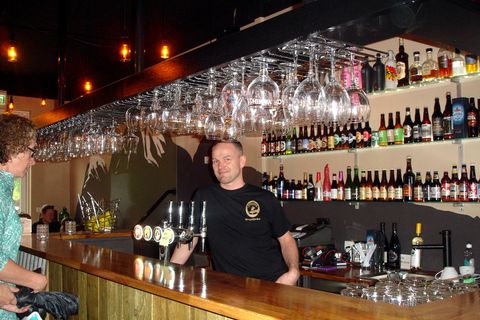 Microbar and Bed is a popular bar for locals of Sauðarkrókur and now offers a bed and breakfast as well.