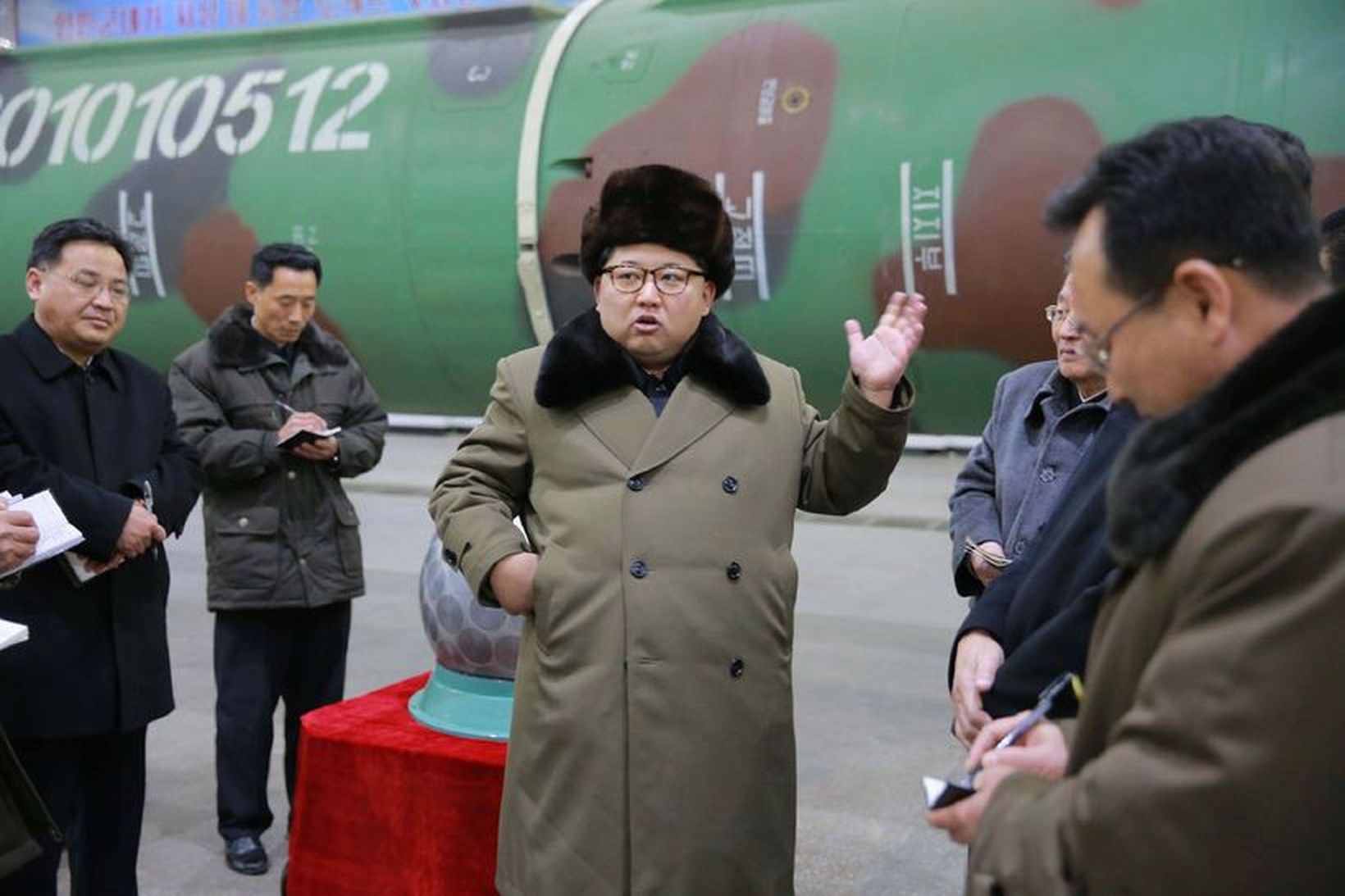 Kim Jong-Un, leiðtogi Norður-Kóreu.