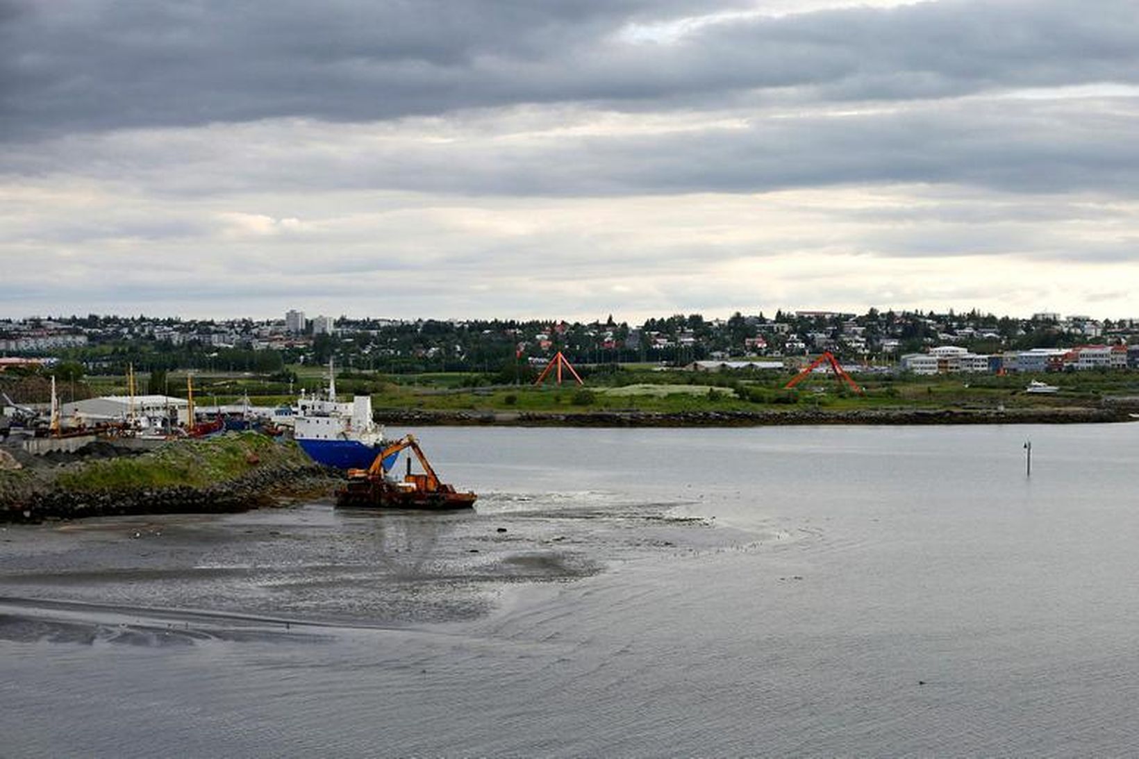 Landfyllingin er í beinu framhaldi af svæðinu þar sem Björgun …