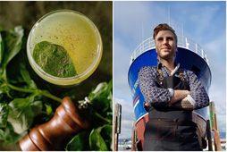 Teitur Riddermann Schiöth, forseti Barþjónaklúbbs Íslands býður upp á helgarkokteilinn að þessu sinni, Basil Gimlet …