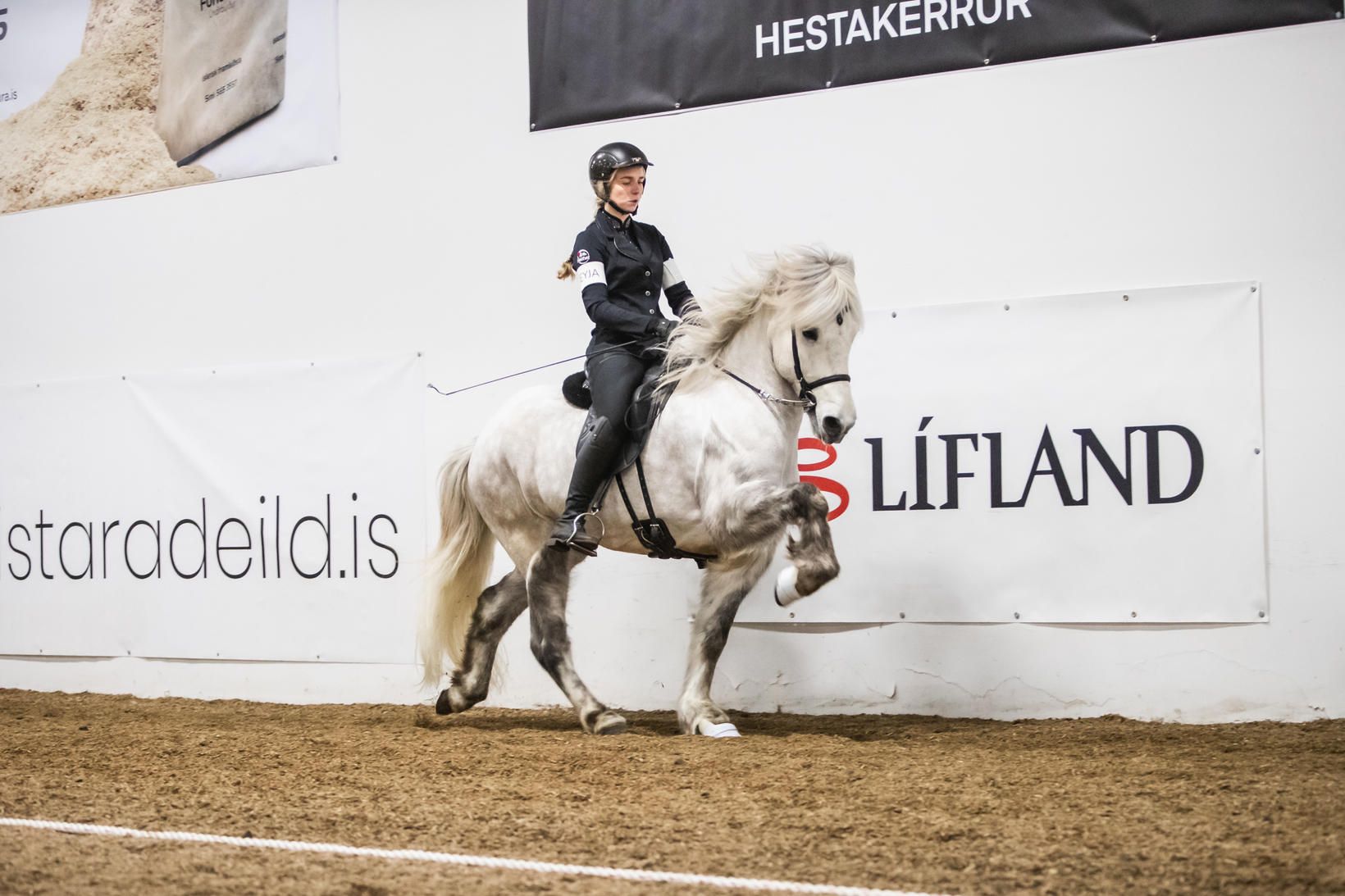 Glódís Rún Sigurðardóttir á Breka frá Austurási.