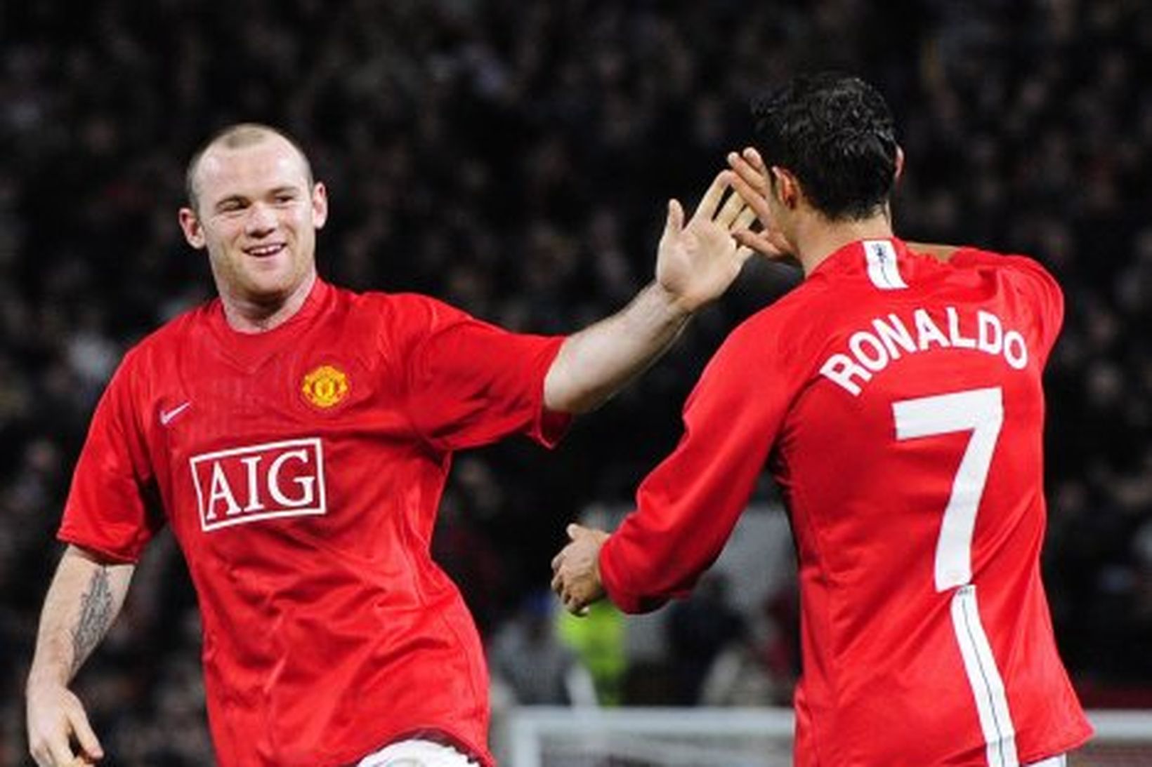 Wayne Rooney og Cristiano Ronaldo eru báðir í byrjunarliði Manchester …