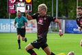 Fossvogur Stígur Diljan Þórðarson, sem skoraði fyrra mark Víkings, á fleygiferð gegn Skagamönnum. Haukur Andri Haraldsson verst honum.