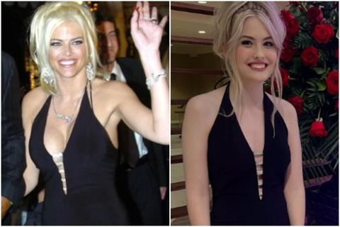 Anna Nicole Smith og Dannielynn Birkhead.