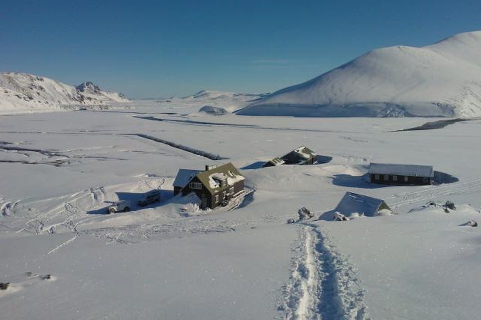 Vetrarríki í Landmannalaugum.