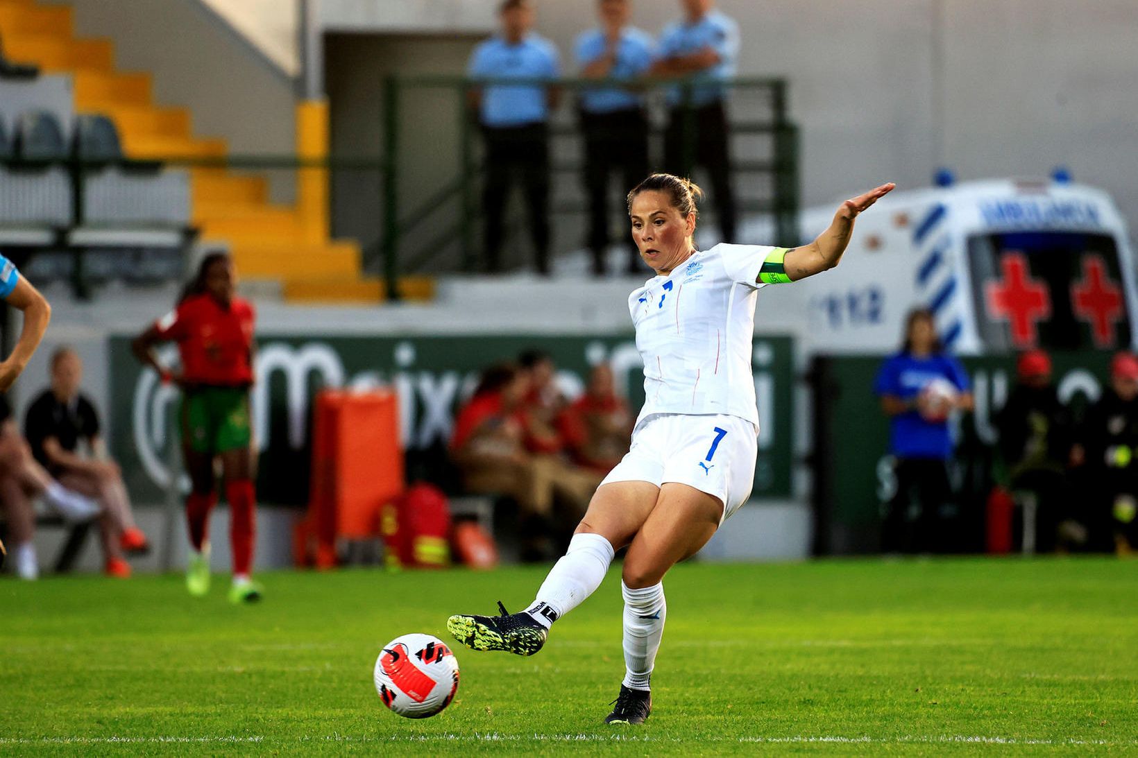 Sara Björk Gunnarsdóttir lék allan leikinn með Juventus í dag.