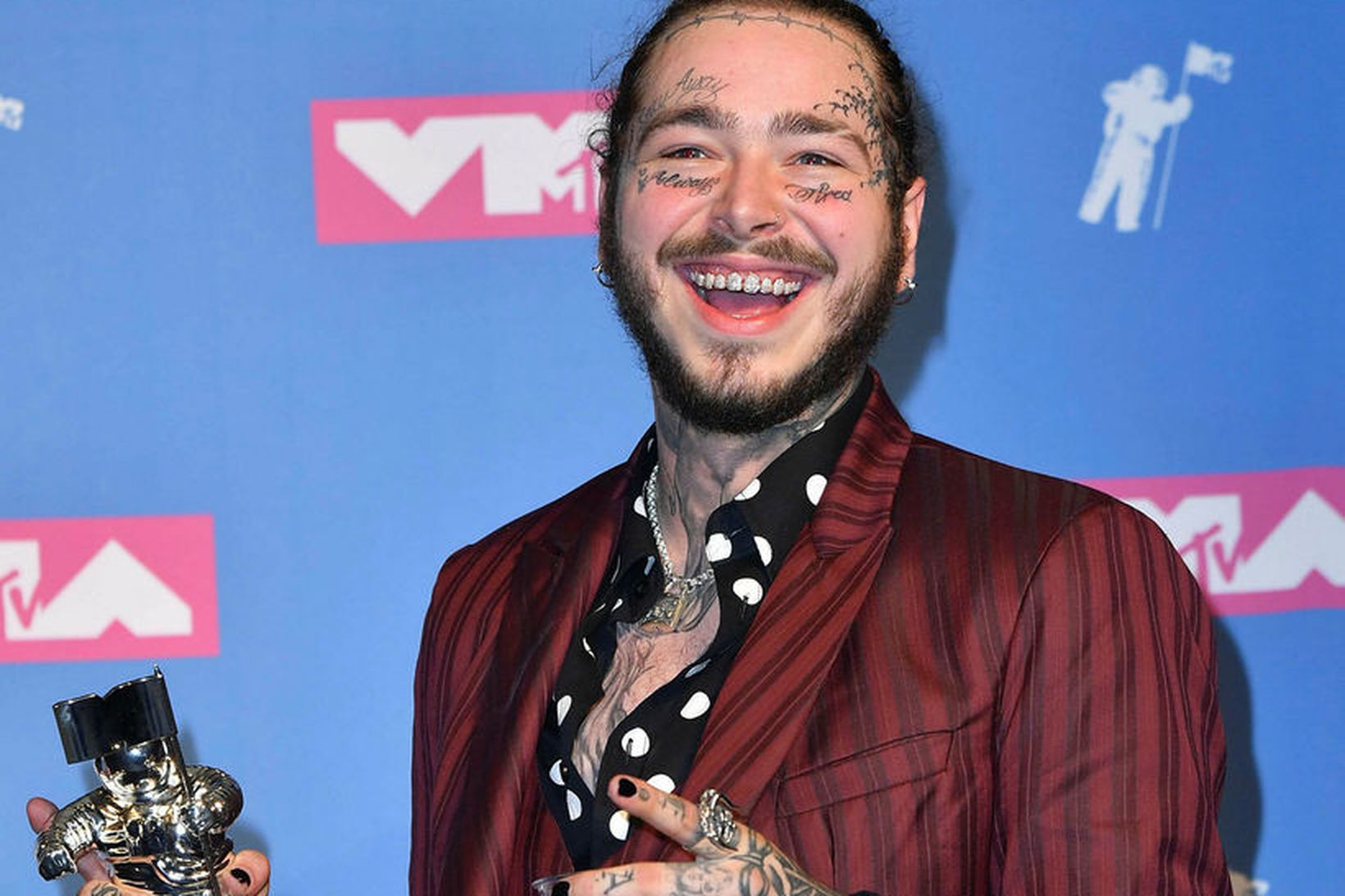 Post Malone á MTV VMA-verðlaunahátíðinni.