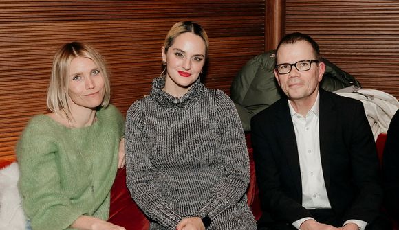 Noémie Merlant í teiti í Reykjavík 