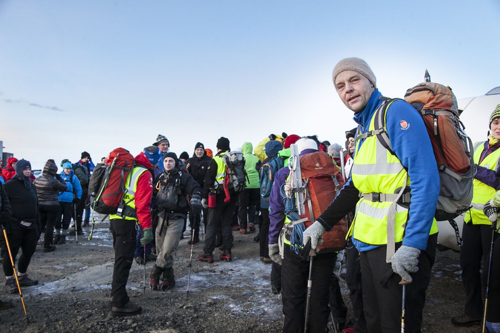 Páll Ásgeir Ásgeirsson í göngu á Úlfarsfelli fyrir nokkrum árum.