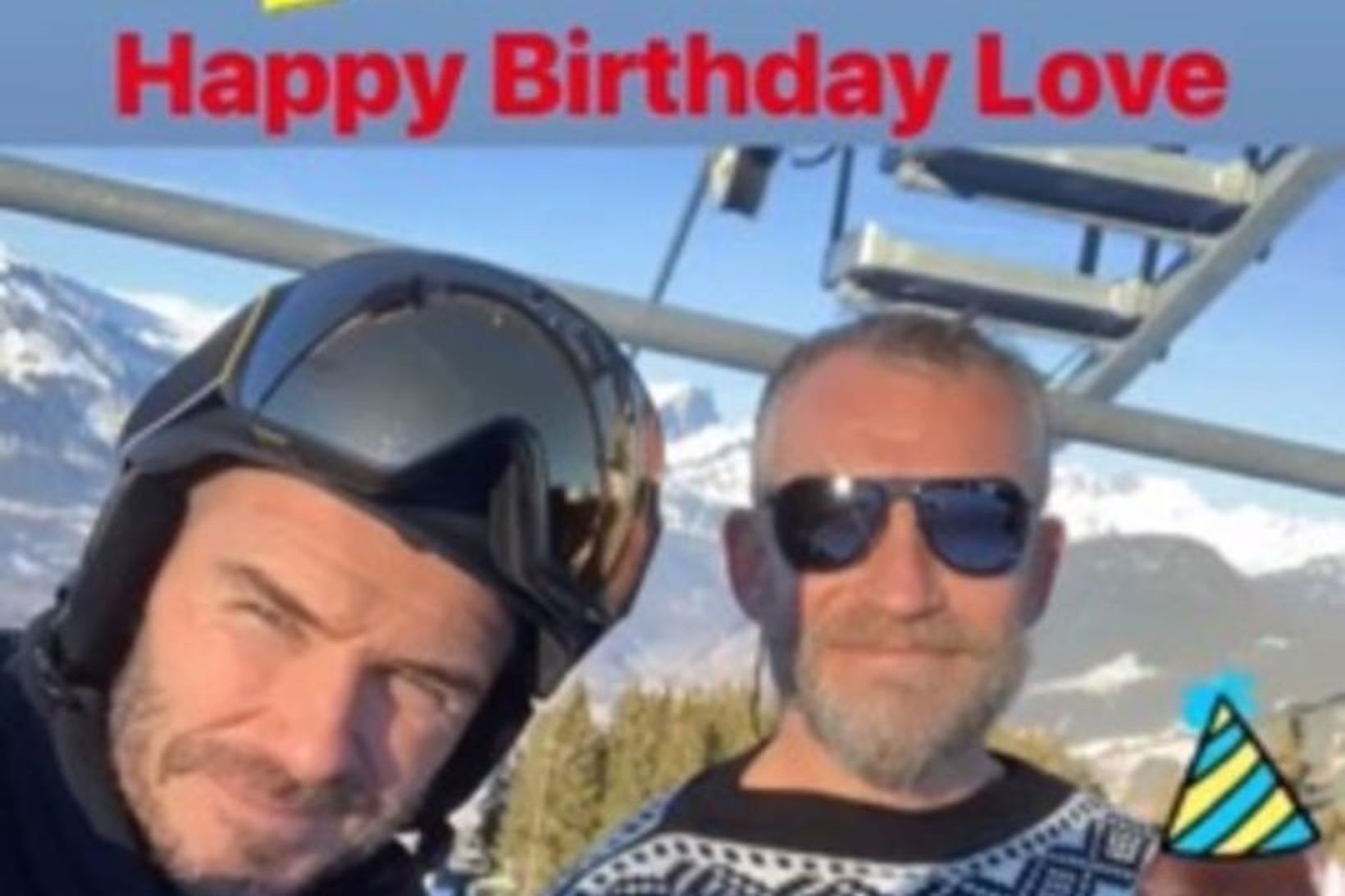 David Beckham óskaði Björgólfi til hamingju með afmælið á Instagram.