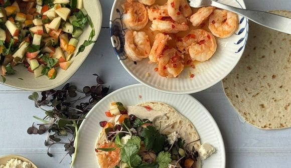 Sumarlegt rækjutaco Jönu sem hittir í mark