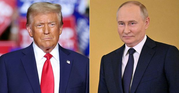 Donald Trump og Vladímír Pútín ræddu saman í síma í dag.