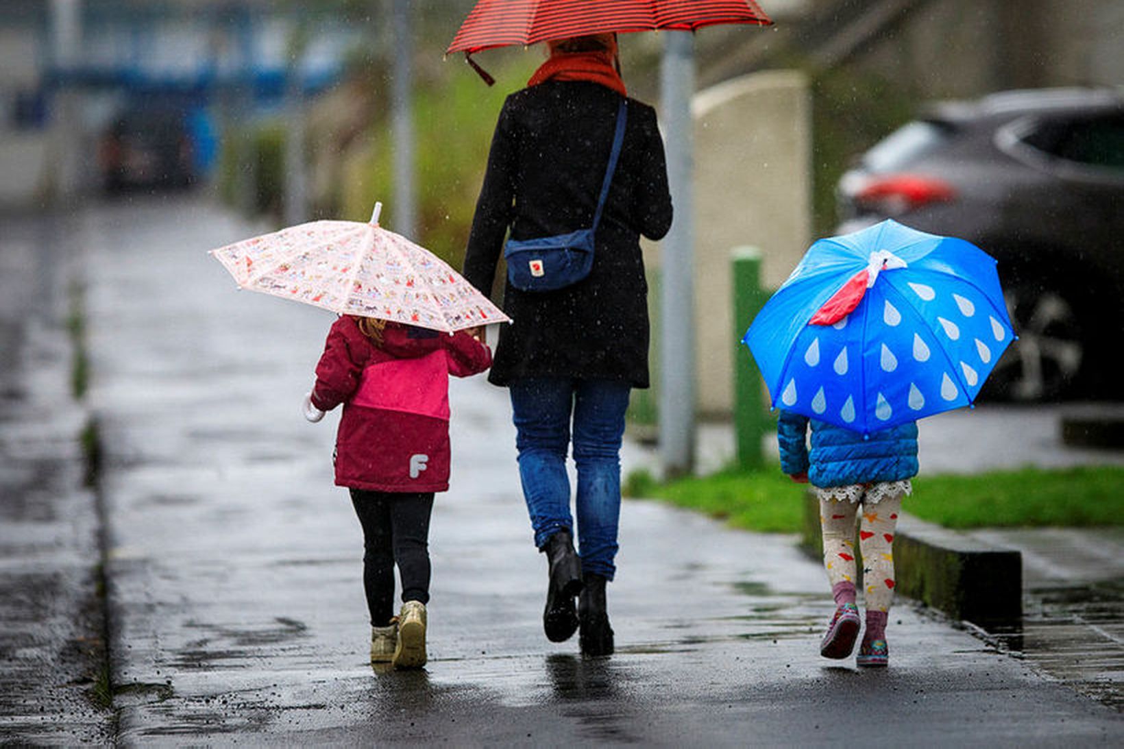 Búast má við súld og rigningu í dag.