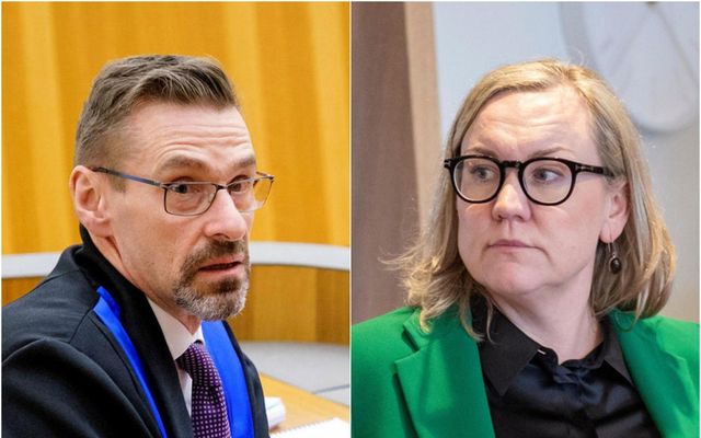 Helgi Magnús Gunnarsson vararíkissaksóknari og Þorbjörg Sigríður Gunnlaugsdóttir dómsmálaráðherra.