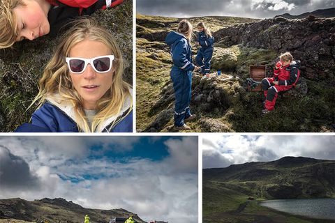 Paltrow took her children on an Iceland adventure this summer.