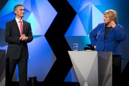 Jens Stoltenberg þarf væntanlega að afhenda Ernu Solberg lyklana að forsætisráðuneytinu innan skamms.