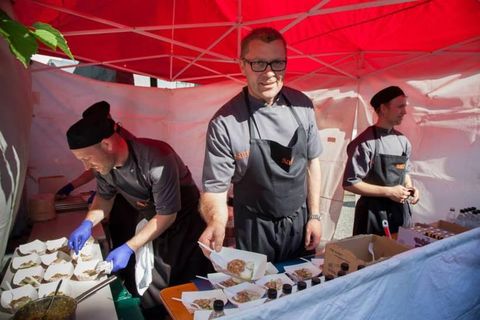 From last year's Reykjavik Bacon Festival which takes place this Saturday afternoon on Skólavörðustígur.