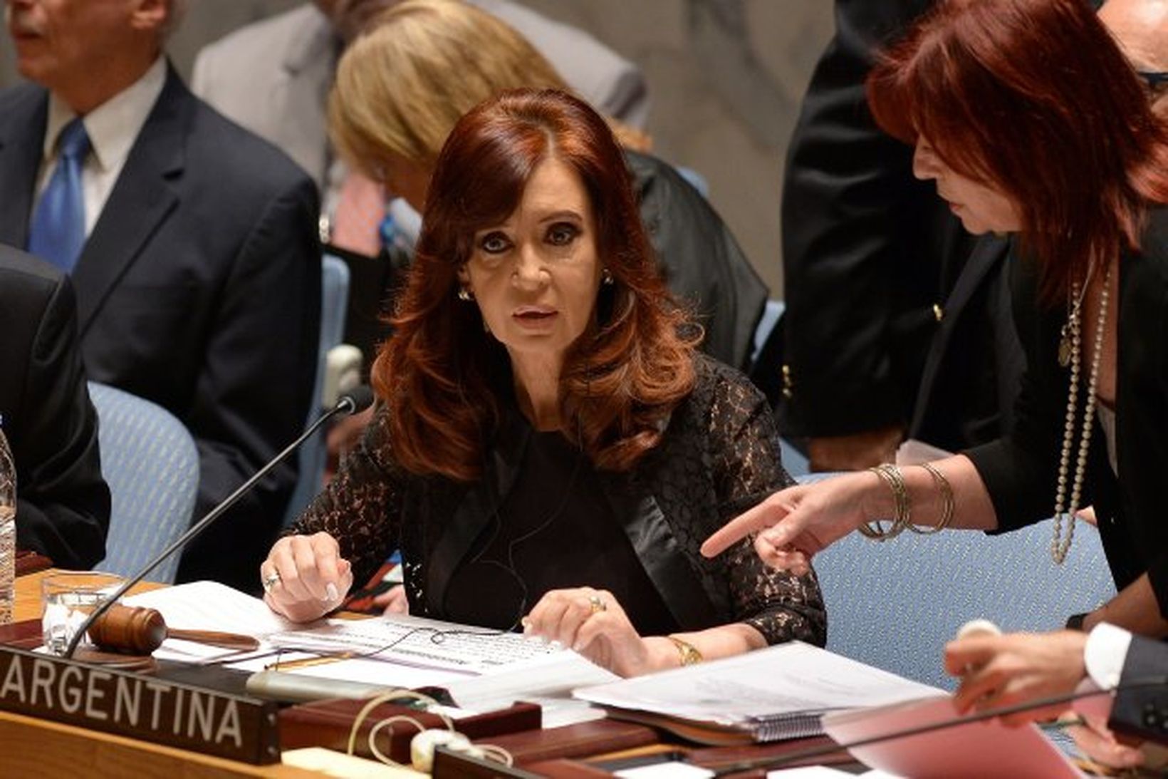 Forseti Argentínu, Cristina Fernandez de Kirchner, á fundi Öryggisráðs Sameinuðu …