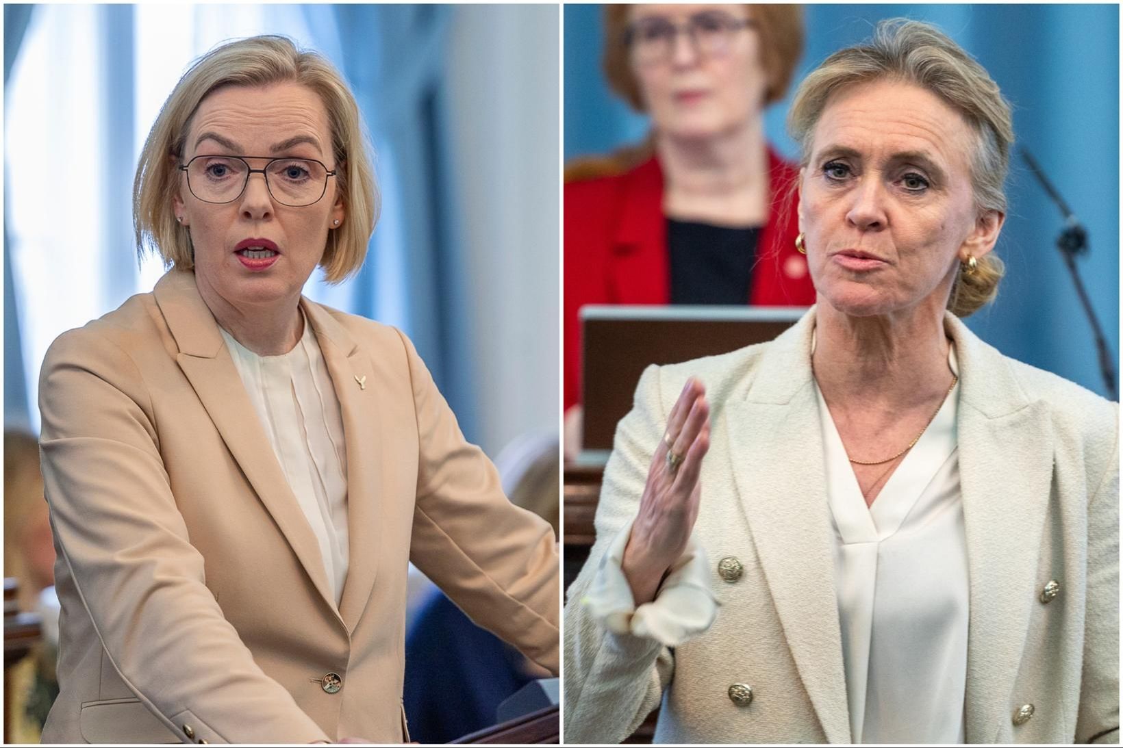 Guðrún Hafsteinsdóttir og Þorgerður Katrín Gunnarsdóttir.