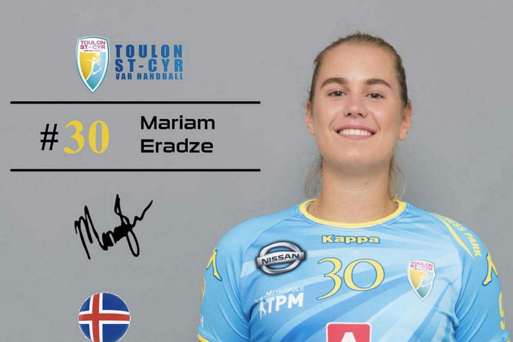 Mariam Eradze, eins og hún er kynnt á vef Toulon.