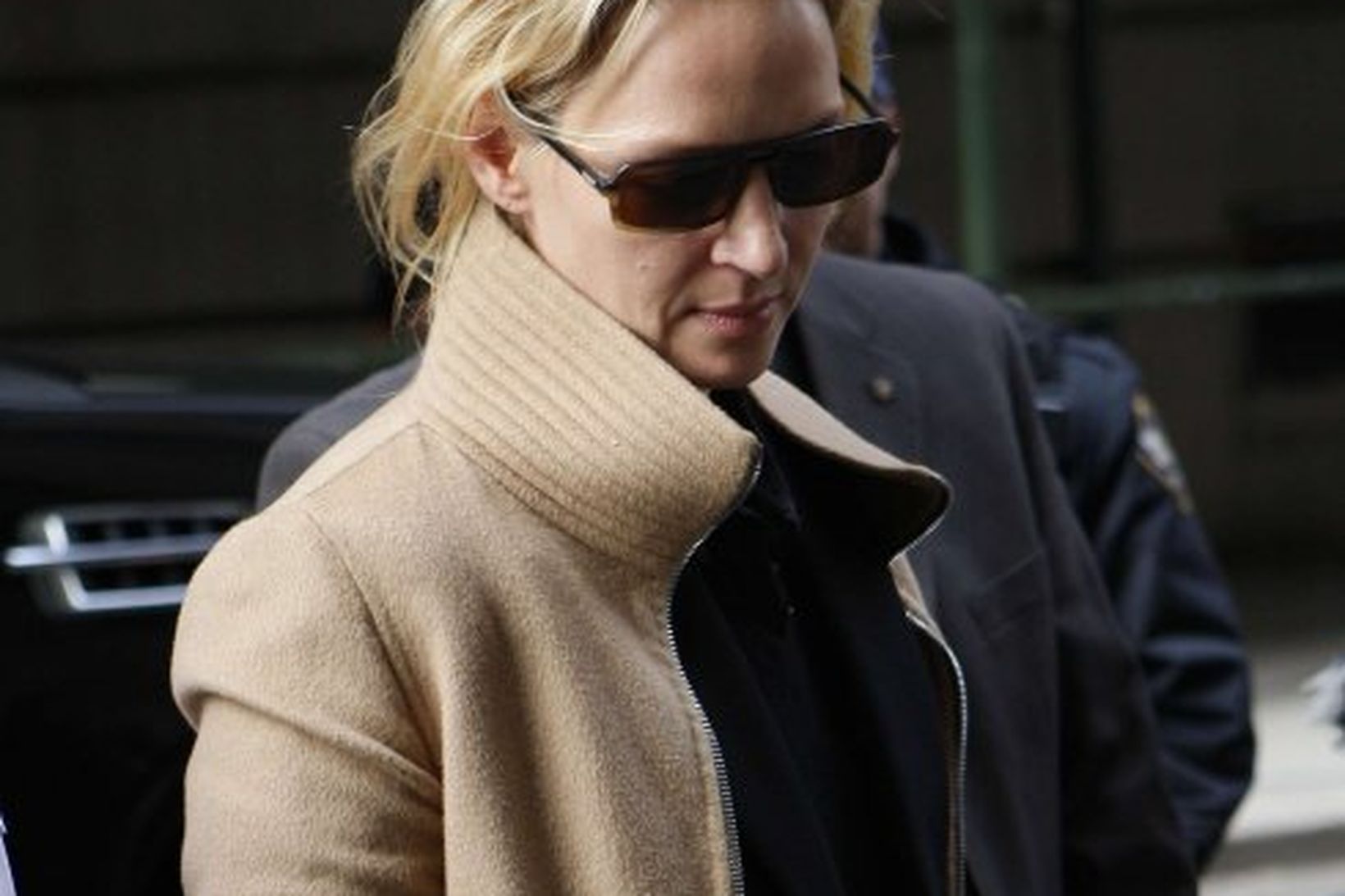 Leikkonan Uma Thurman á þriðja degi réttarhaldanna þann 1. maí …