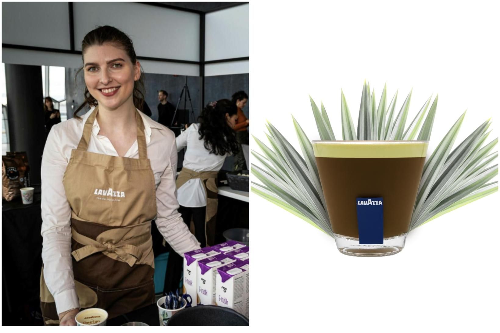 Ragnheiður Skúladóttir afhjúpar uppskriftina að nýja kaffidrykknum sem var frumsýndur …