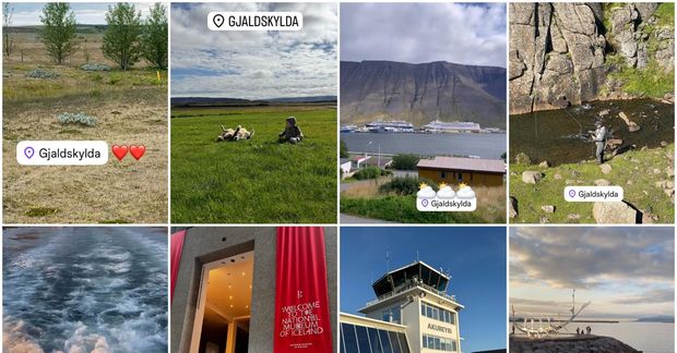Gjaldskyldan er víða.