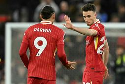 Darwin Núnez og Diogo Jota munu æfa með Liverpool í dag.