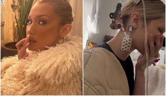 Bella Hadid í erfiðri baráttu á sjúkrahúsi 