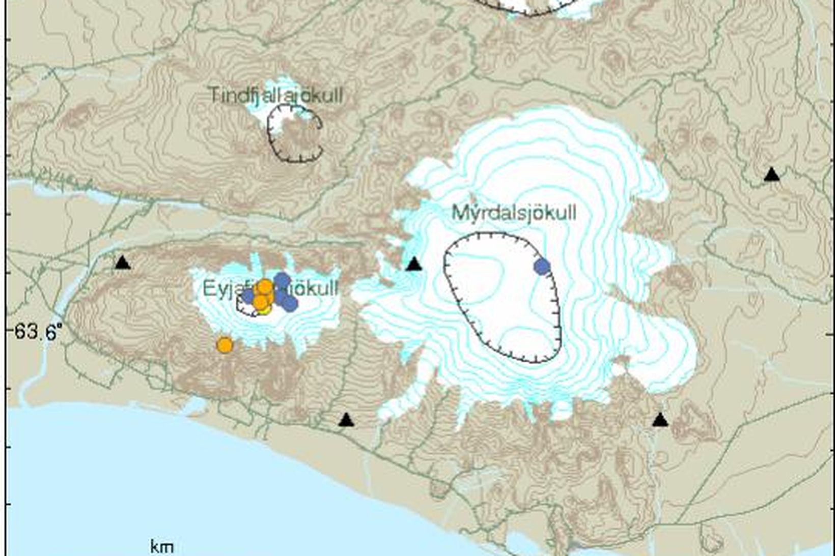 Skjálftavirkni í Eyjafjallajökli