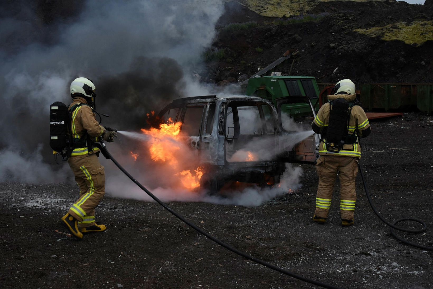 Árið 2021 kviknaði í 91 bíl.