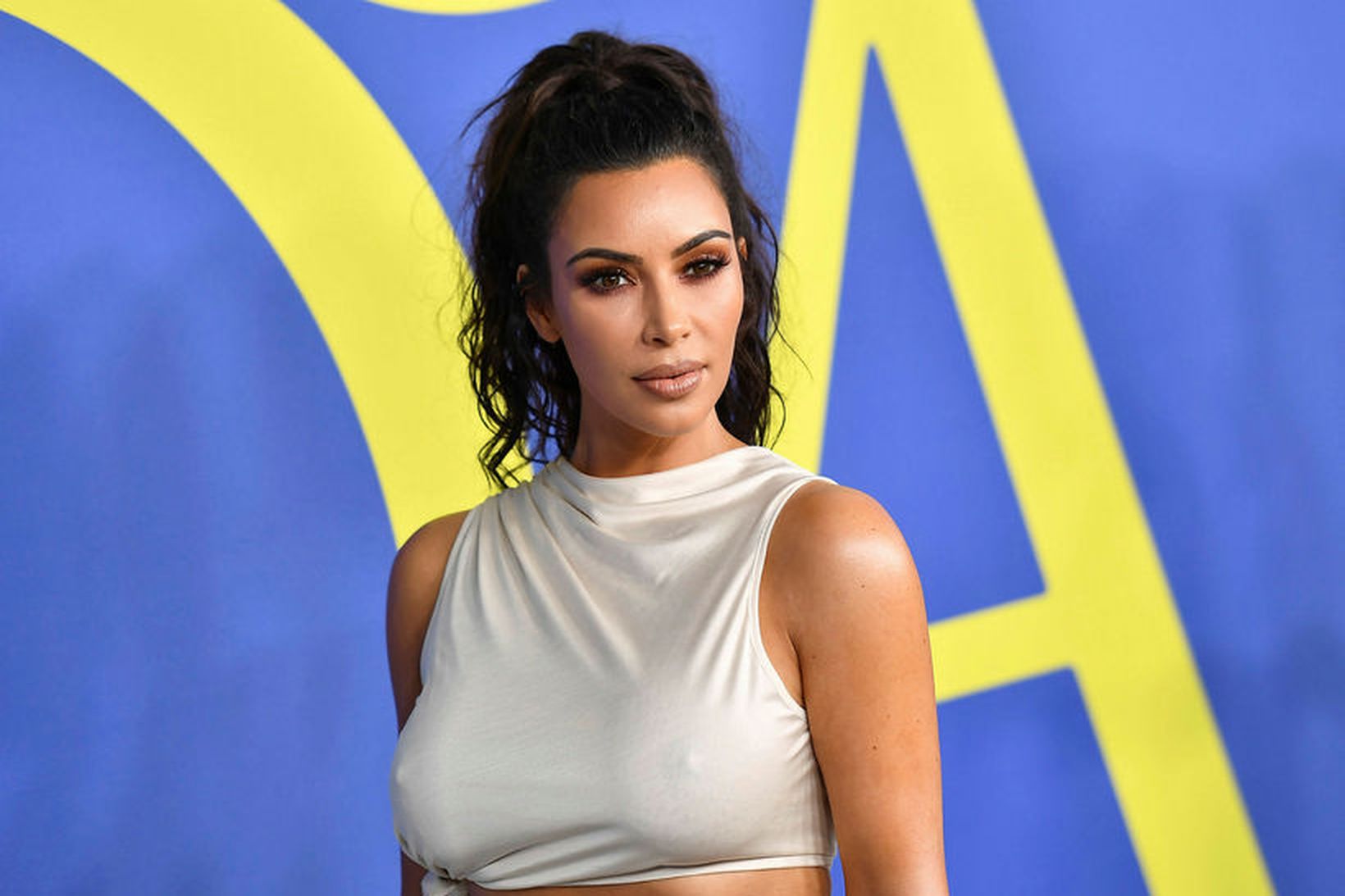 Kim Kardashian er orðin 38 ára.