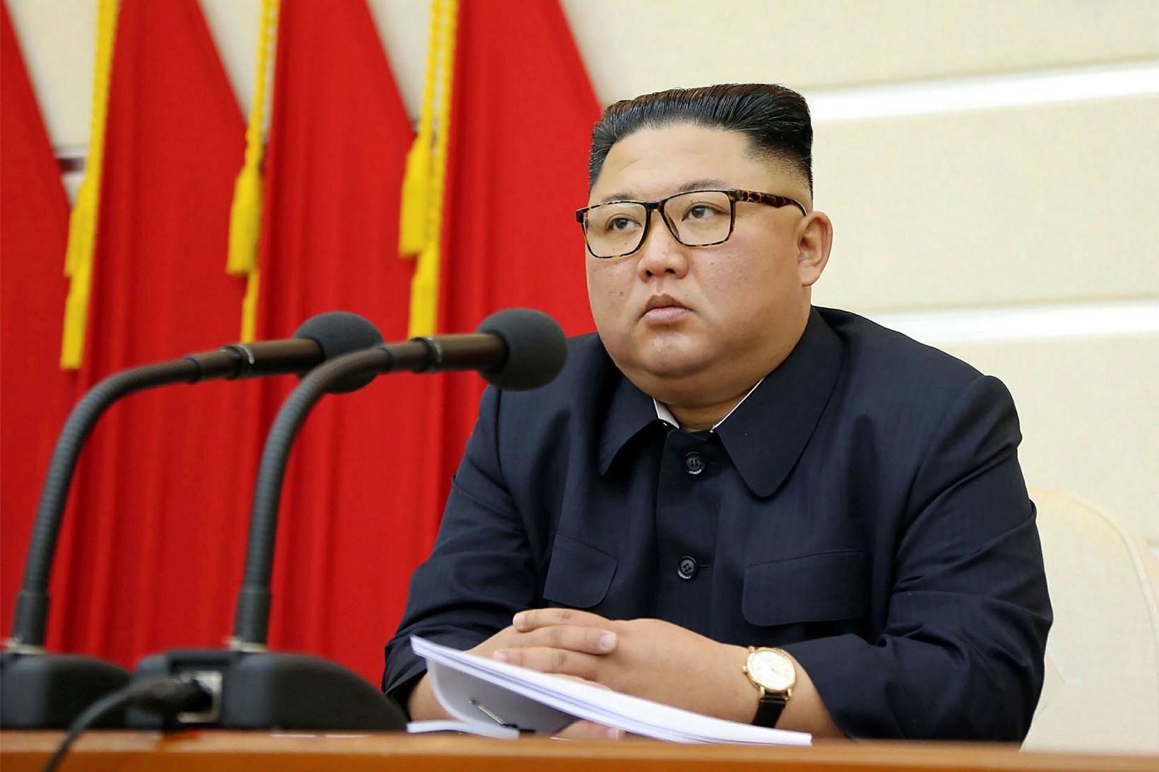 Kim Jong-un, leiðtogi Norður-Kóreu.