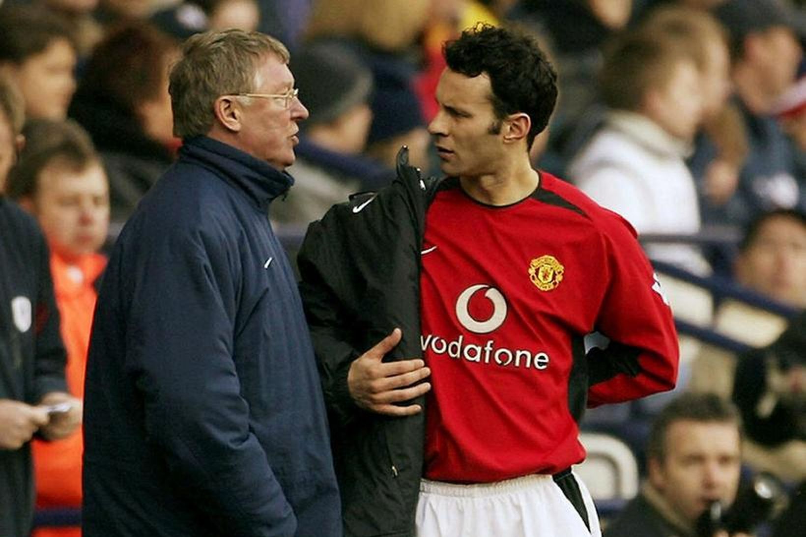 Sir Alex Ferguson og Ryan Giggs unnu lengi saman.