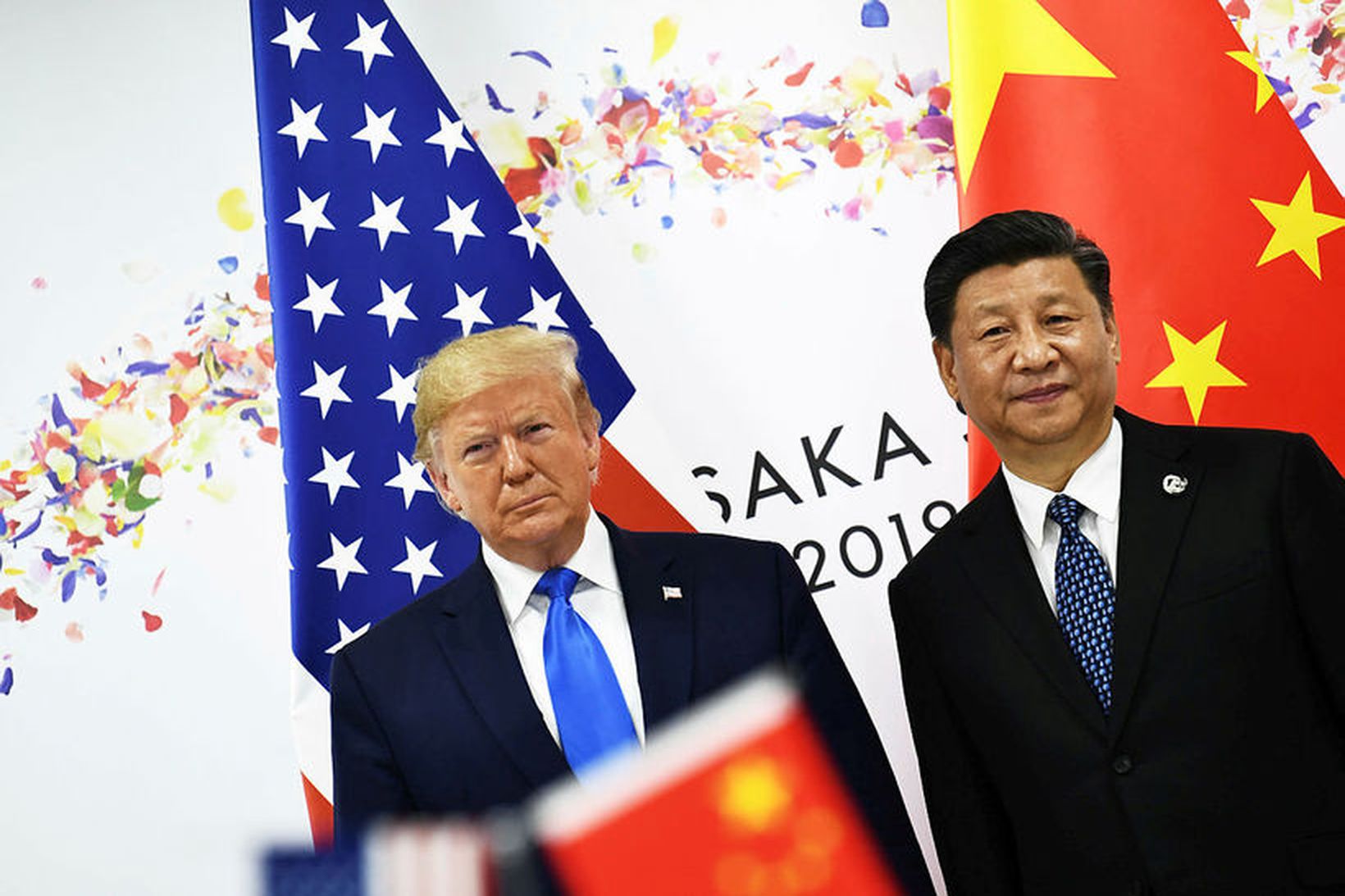 Donald Trump Bandaríkjaforseti og Xi Jinping Kínaforseti.