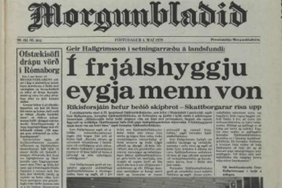 Forsíður Morgunblaðsins