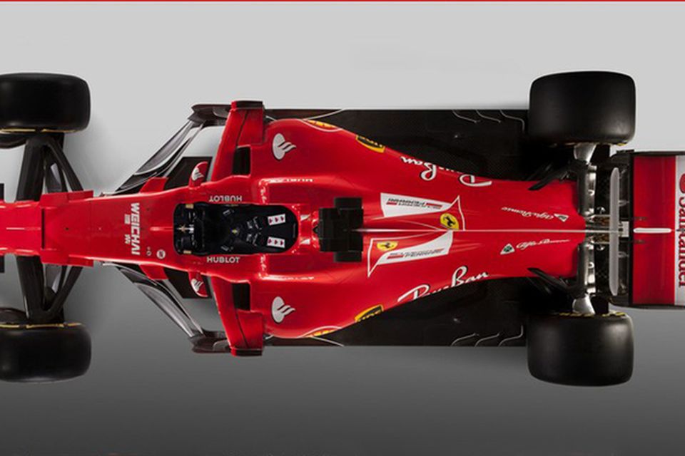 Keppnisbíll Ferrari á 2017-vertíðinni.