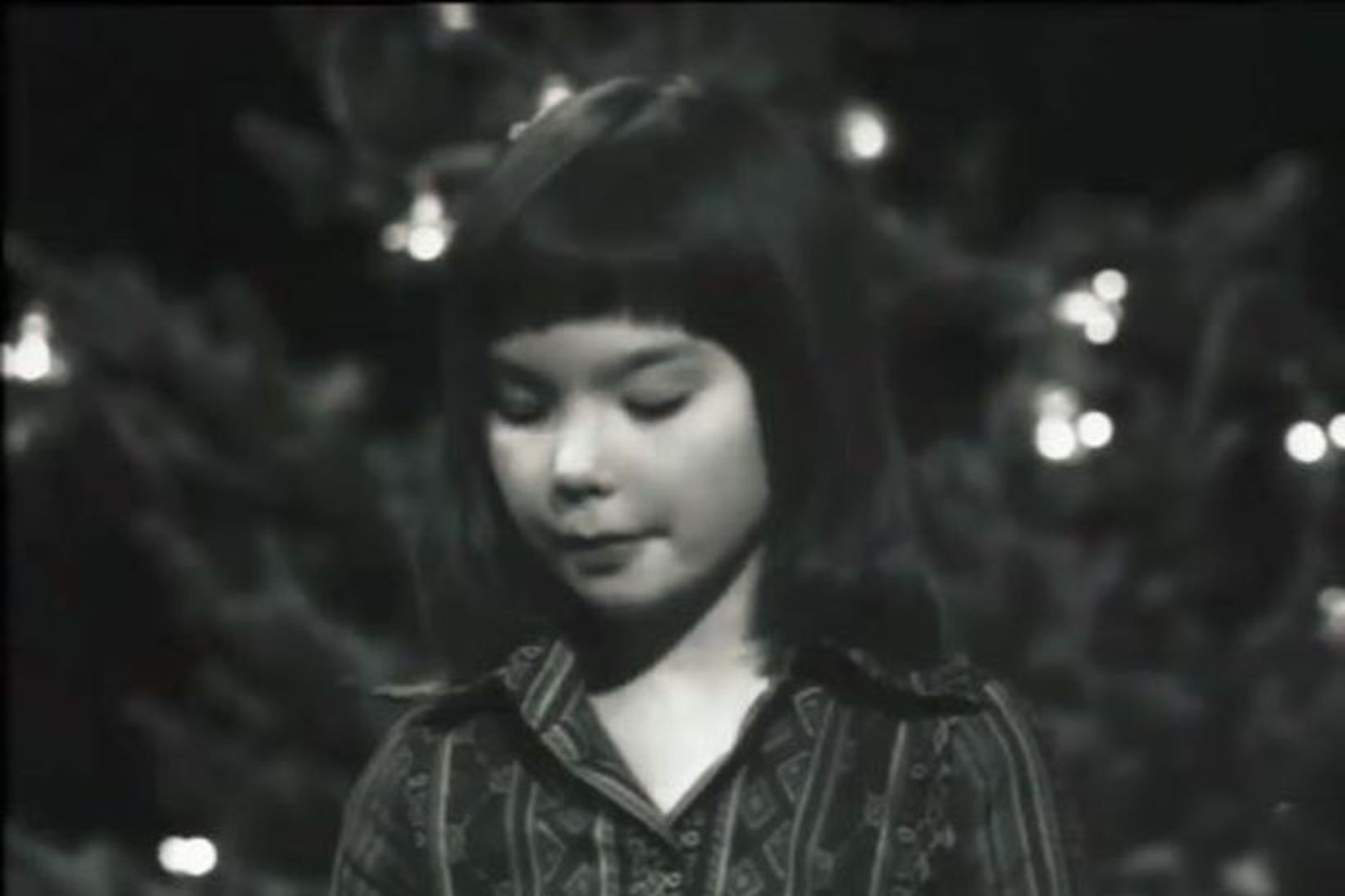 Björk í jólaþætti Rúv árið 1976.
