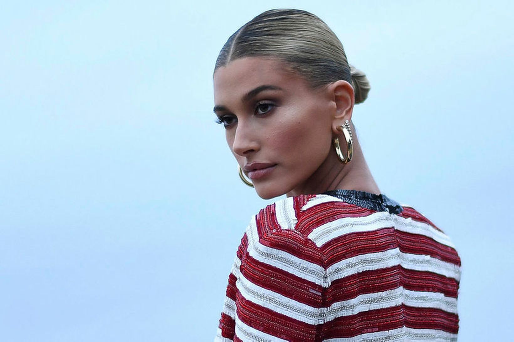 Hailey Bieber er oftast vel förðuð,