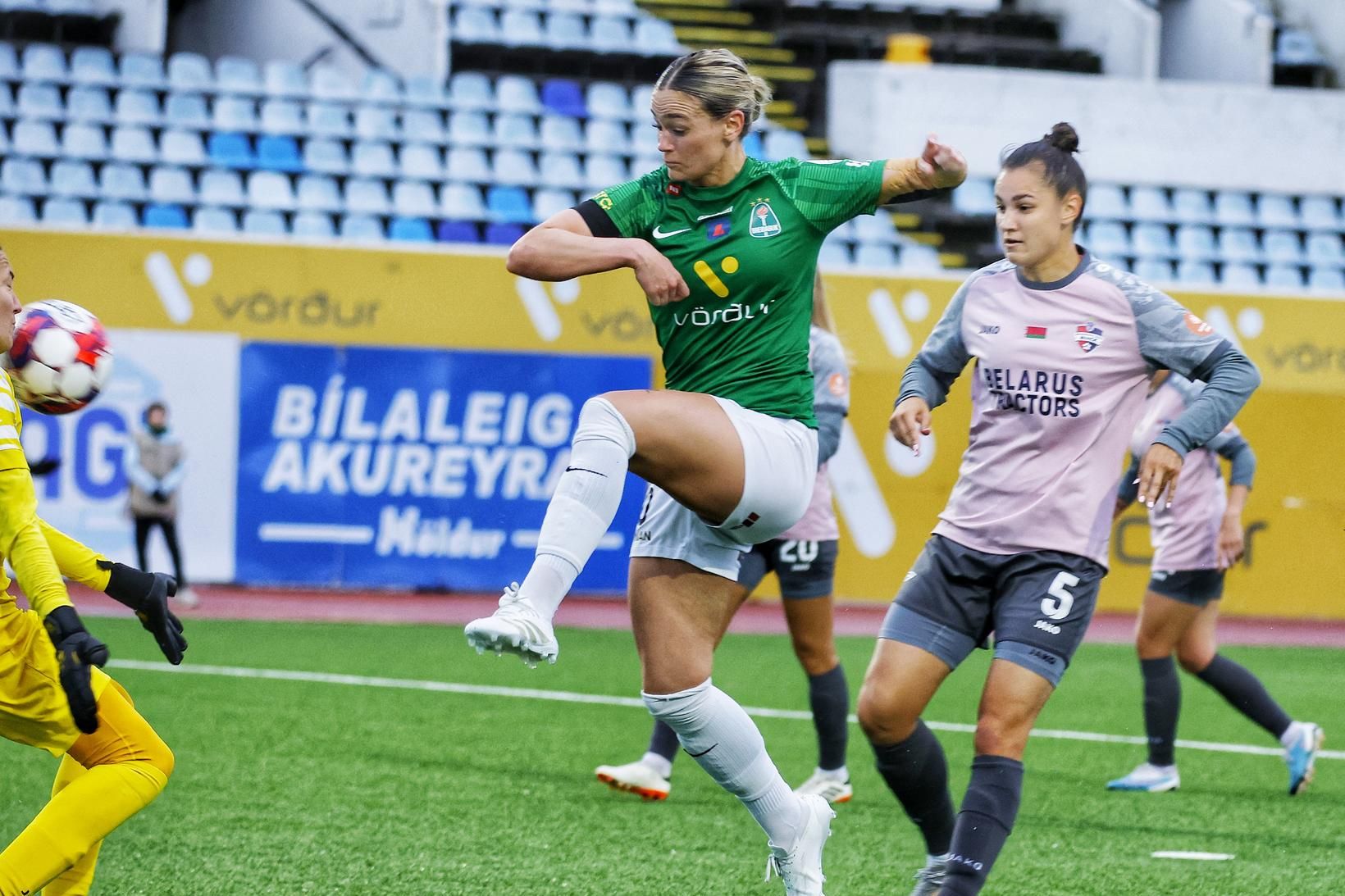 Katrín Ásbjörnsdóttir skoraði þrennu fyrir Breiðablik í kvöld