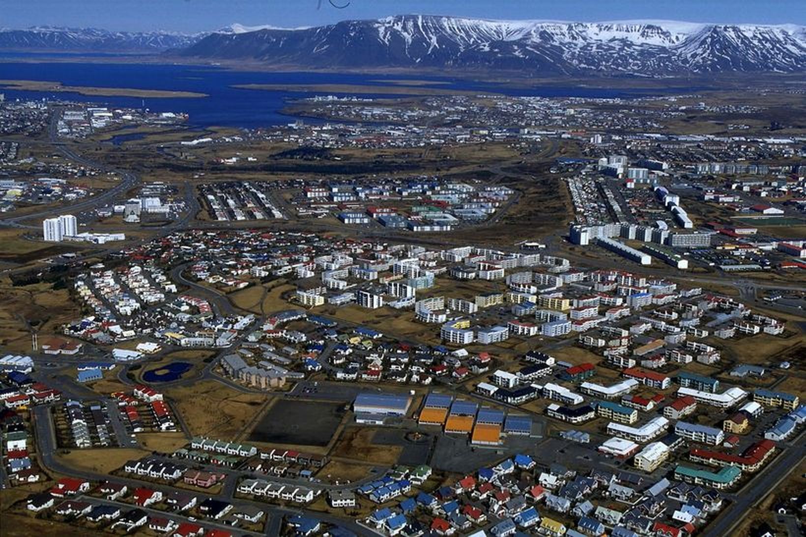 Reykjavík og nágrenni úr lofti.