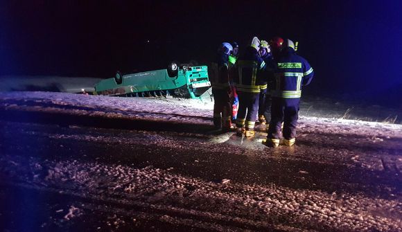 Þrír fluttir með þyrlunni til Reykjavíkur