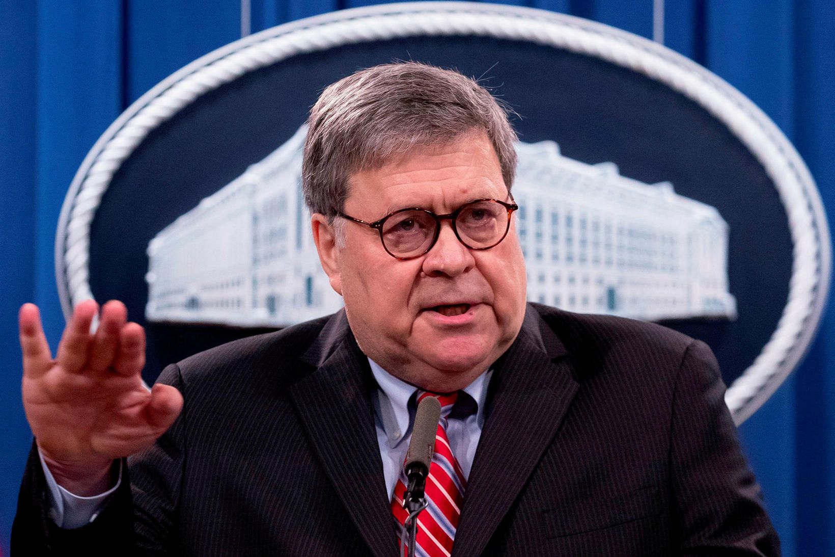 Bill Barr, fyrrum dómsmálaráðherra Bandaríkjanna.