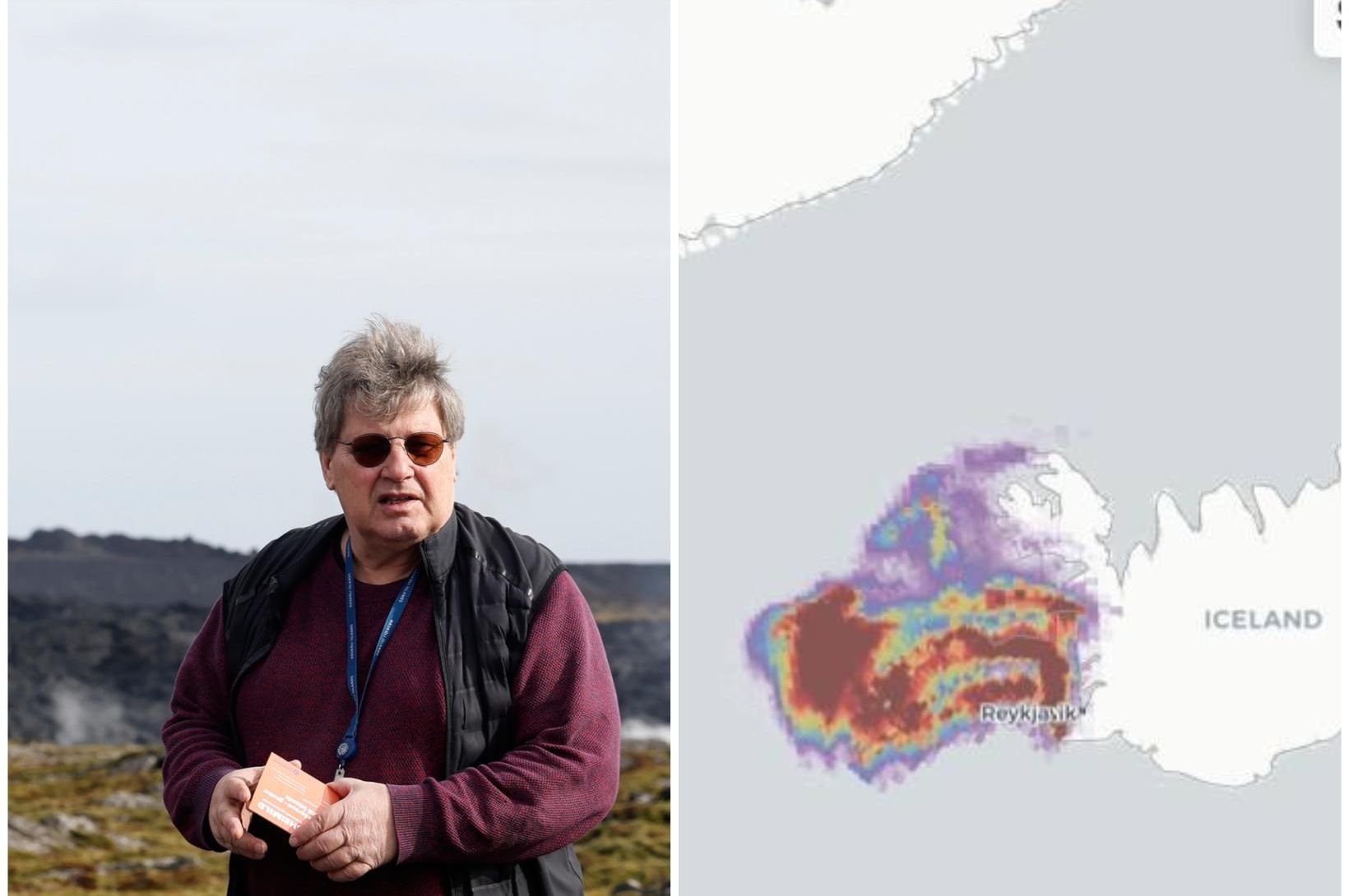 Nýtt kort sýnir brennisteinsmökkinn: „Oft staðið á tæpu“