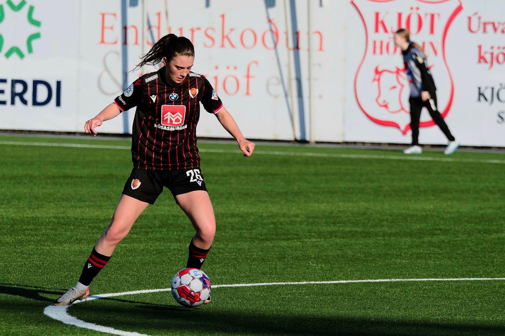 Bergdís Sveinsdóttir var svekkt í kvöld.