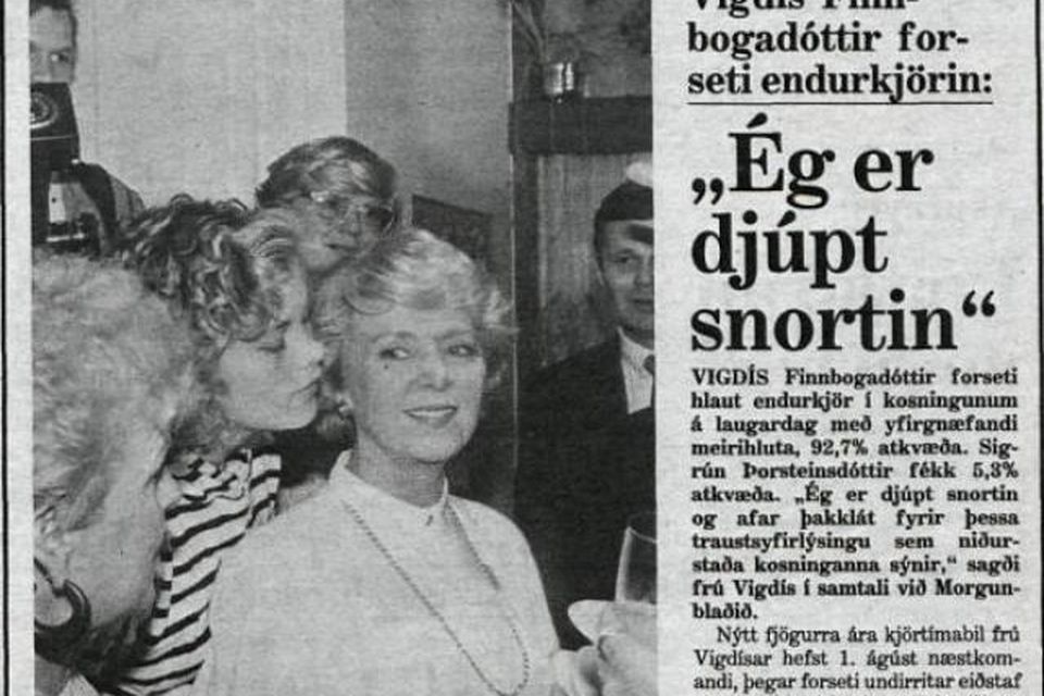 Forsíðufrétt Morgunblaðsins 28.6. 1988.