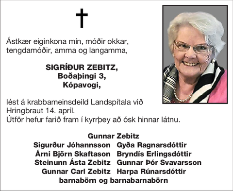 Sigríður Zebitz,