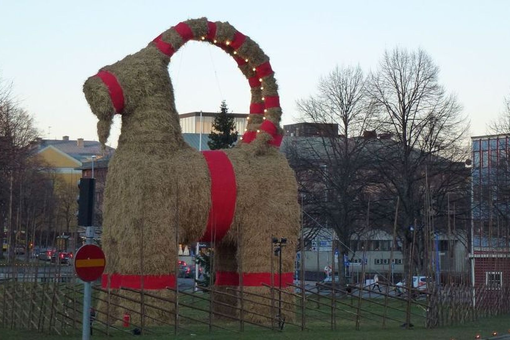 Jólageitin í Gävle í Svþjóð.