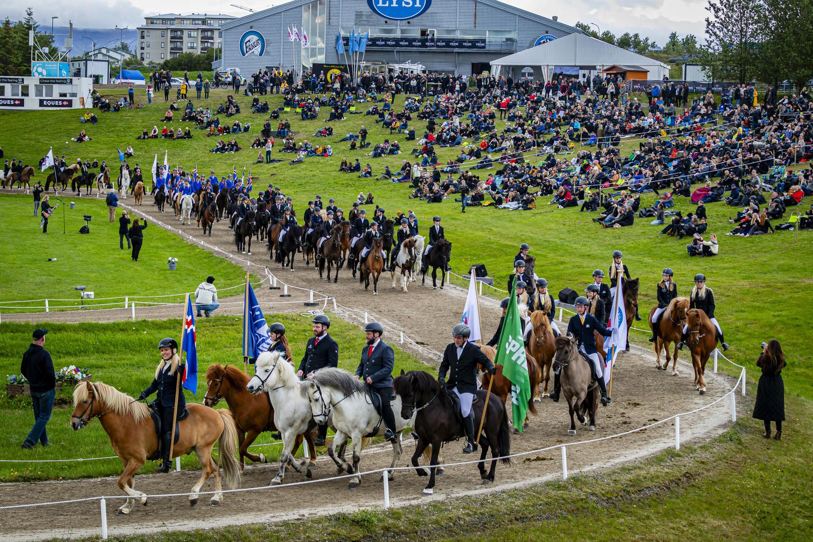 Landsmót hestamanna 2024 var formlega sett í gærkvöldi.