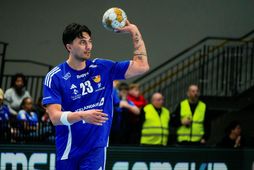 Kristján Örn Kristjánsson í leik með íslenska landsliðinu.